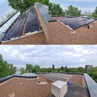 Extensive Dachbegr&uuml;nung mit Solar